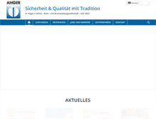 Tablet Screenshot of angers-soehne.com